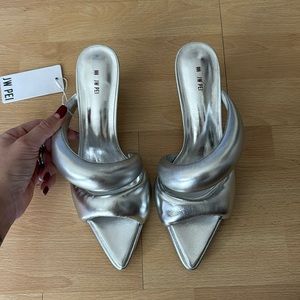 JW Pei silver sandals